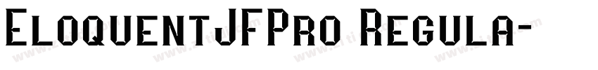 EloquentJFPro Regula字体转换